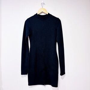 CHEAP MONDAY Black Quilted Dress | Long Sleeve | Small *